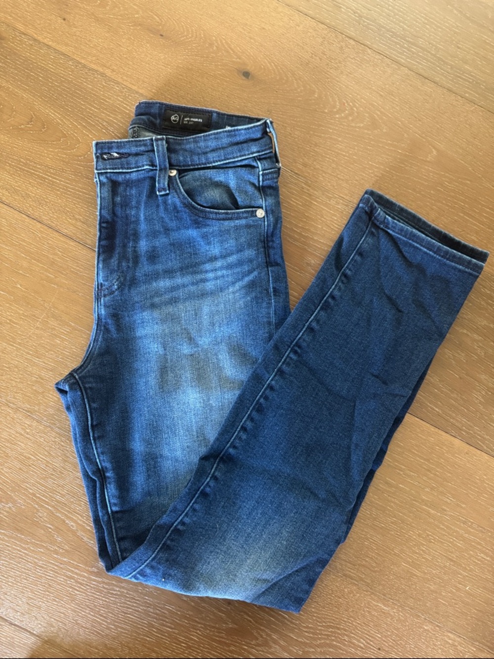 AG Mari (mid-rise slim straight) Stretch Denim Jeans